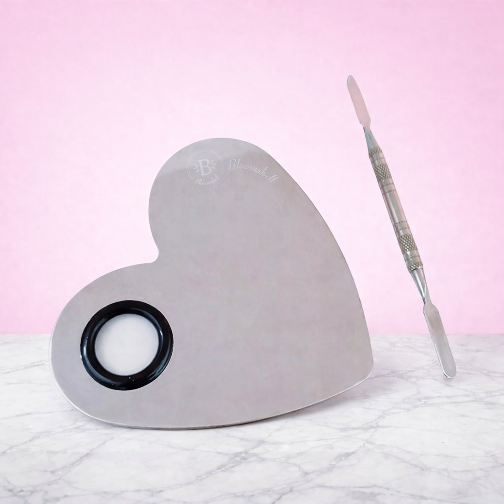 Paleta Mezcladora + palita Corazón Bloomshell