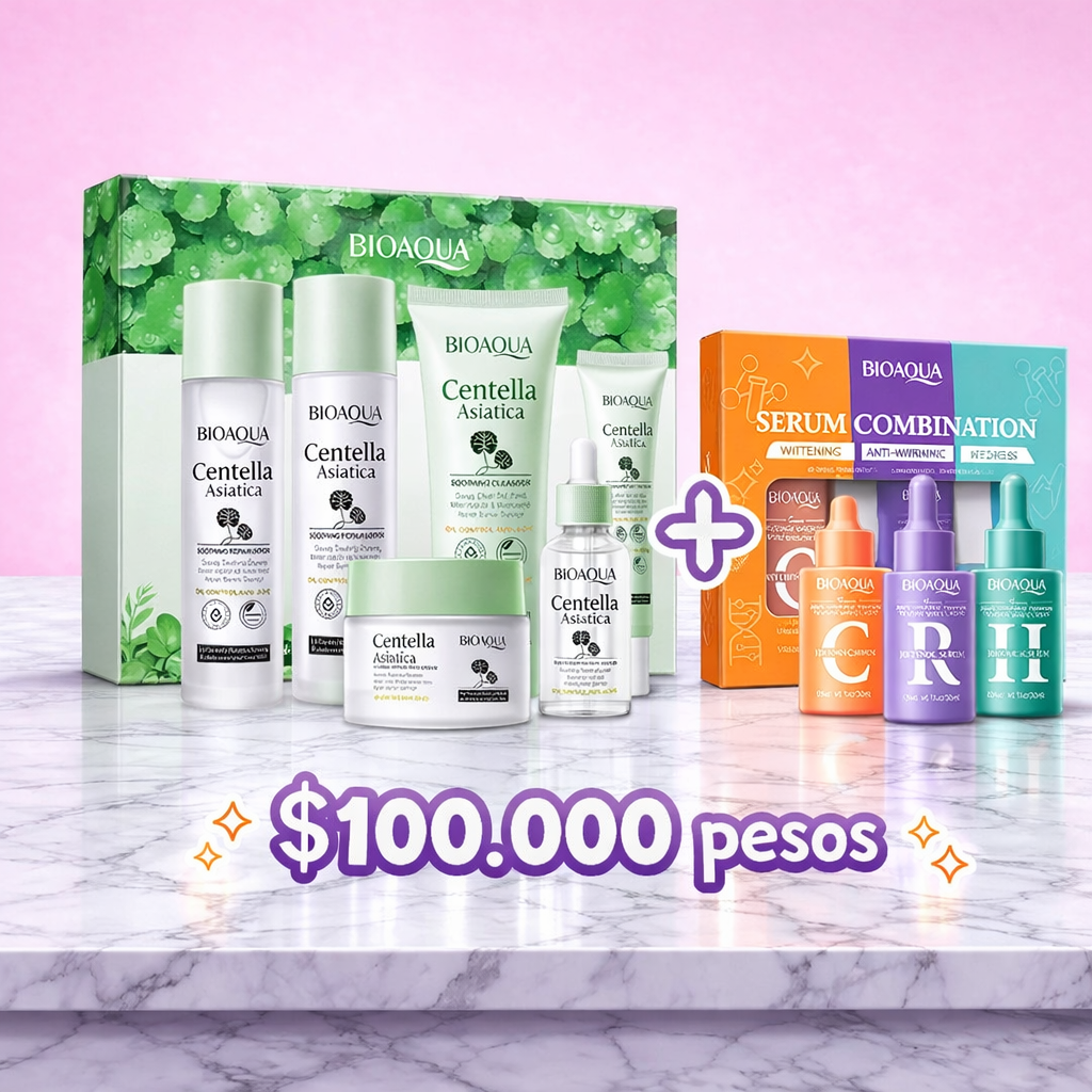 Kit Bioaqua de centella asiática + kit de sérums