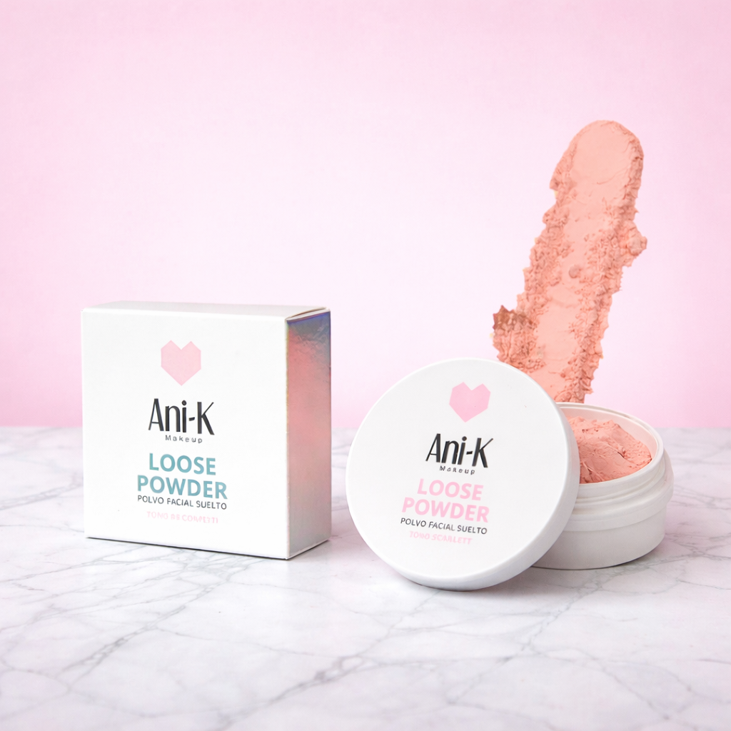 Polvos sueltos Confeti Rosado Ani-k