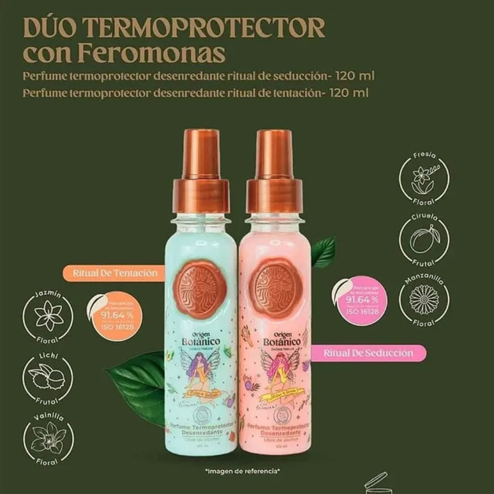 Termoprotector organico Cabello 120 ml ritual botanico